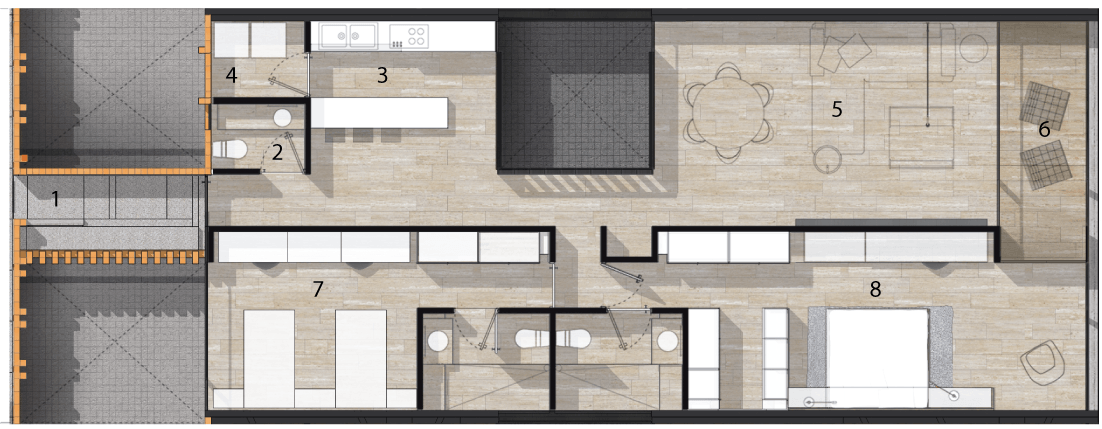 Departamento Cantalagua. Juriquilla. Queretaro.